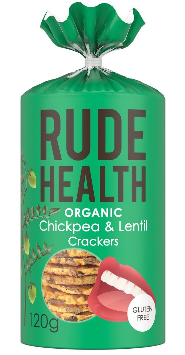 Rude Health ORGANIC Chickpea & Letil Crackers