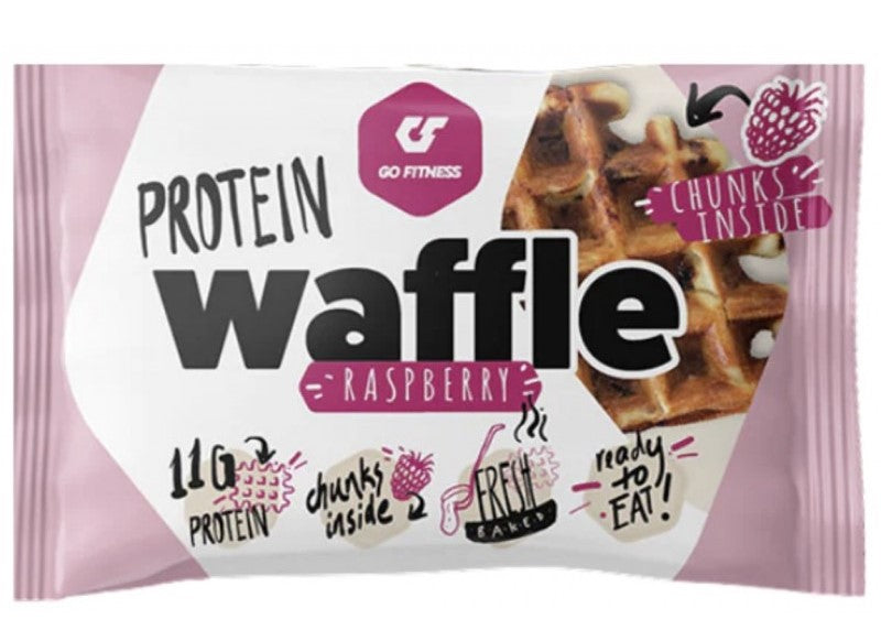 GO FITNESS PROTEIN WAFFLE RASPBERRY 50G