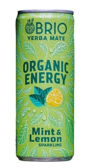 Brio Mate Organic Energy Drink Mint & Lemon 250ml